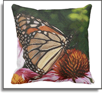 Butterfly In My Garden 16 x 16 Throw Pillow